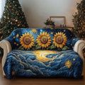 Celestial Bloom Quilted Sofa Cover Fall Halloween Decor For Sofa Couch