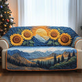 Mountain Crown Quilted Sofa Cover Fall Halloween Decor For Sofa Couch