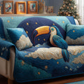 Starry Toucan Quilted Sofa Cover Fall Halloween Decor For Sofa Couch