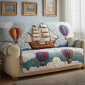 Balloon Sail Quilted Sofa Cover Fall Halloween Decor For Sofa Couch