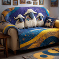 Starlit Sheep Quilted Sofa Cover Fall Halloween Decor For Sofa Couch