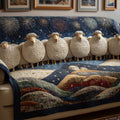 Firework Sheep Quilted Sofa Cover Fall Halloween Decor For Sofa Couch