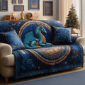 Celestial Dragon Quilted Sofa Cover Fall Halloween Decor For Sofa Couch