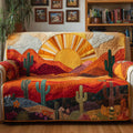 Desert Sun Quilted Sofa Cover Fall Halloween Decor For Sofa Couch
