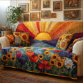 Radiant Meadow Quilted Sofa Cover Fall Halloween Decor For Sofa Couch