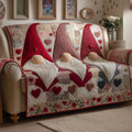 Heart Garden Quilted Sofa Cover Fall Halloween Decor For Sofa Couch