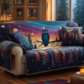 Aurora Owl Quilted Sofa Cover Fall Halloween Decor For Sofa Couch