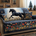 Wild Canter Quilted Sofa Cover Fall Halloween Decor For Sofa Couch