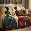 Heart Sisters Quilted Sofa Cover Fall Halloween Decor For Sofa Couch