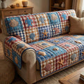 Coastal Patch Quilted Sofa Cover Fall Halloween Decor For Sofa Couch