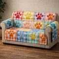 Sunny Paws Quilted Sofa Cover Fall Halloween Decor For Sofa Couch