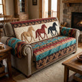 Prairie Trio Quilted Sofa Cover Fall Halloween Decor For Sofa Couch