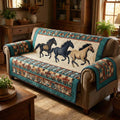 Running Plains Quilted Sofa Cover Fall Halloween Decor For Sofa Couch
