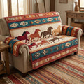 Rustic Herd Quilted Sofa Cover Fall Halloween Decor For Sofa Couch