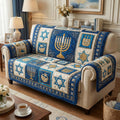 Golden Lights Quilted Sofa Cover Fall Halloween Decor For Sofa Couch