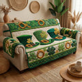 Lucky Hats Quilted Sofa Cover Fall Halloween Decor For Sofa Couch