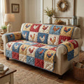 Country Coop Quilted Sofa Cover Fall Halloween Decor For Sofa Couch
