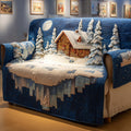 Moonlit Cabin Quilted Sofa Cover Fall Halloween Decor For Sofa Couch