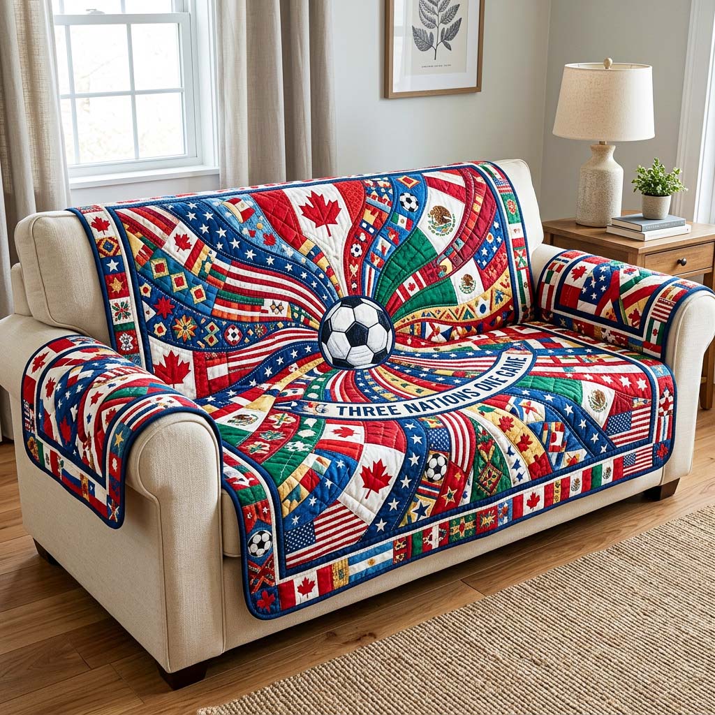 Unity Kick Quilted Sofa Cover Fall Halloween Decor For Sofa Couch