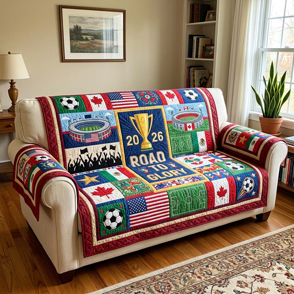Glory Road Quilted Sofa Cover Fall Halloween Decor For Sofa Couch