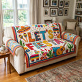 Fiesta Party Quilted Sofa Cover Fall Halloween Decor For Sofa Couch