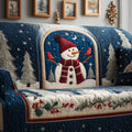 Cardinal Snow Quilted Sofa Cover Fall Halloween Decor For Sofa Couch