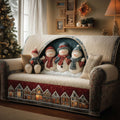 Cozy Trio Quilted Sofa Cover Fall Halloween Decor For Sofa Couch
