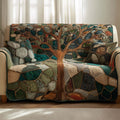 Mosaic Roots Quilted Sofa Cover Fall Halloween Decor For Sofa Couch