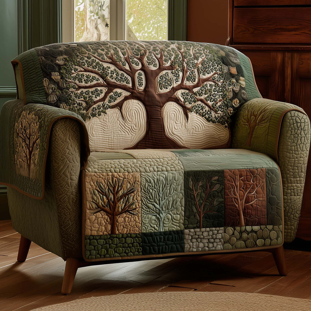 Timeless Roots Quilted Sofa Cover Fall Halloween Decor For Sofa Couch