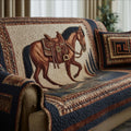Prairie Horse Quilted Sofa Cover Fall Halloween Decor For Sofa Couch