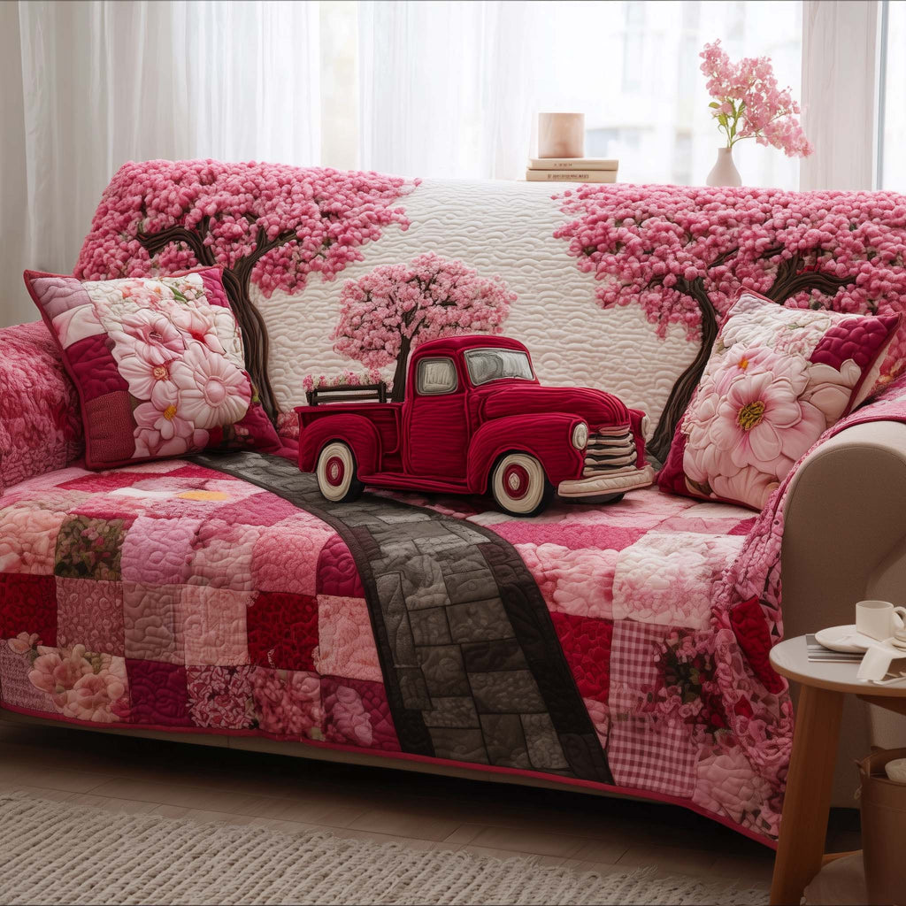 Bloom Cargo Quilted Sofa Cover Fall Halloween Decor For Sofa Couch