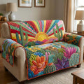 Arid Horizon Quilted Sofa Cover Fall Halloween Decor For Sofa Couch