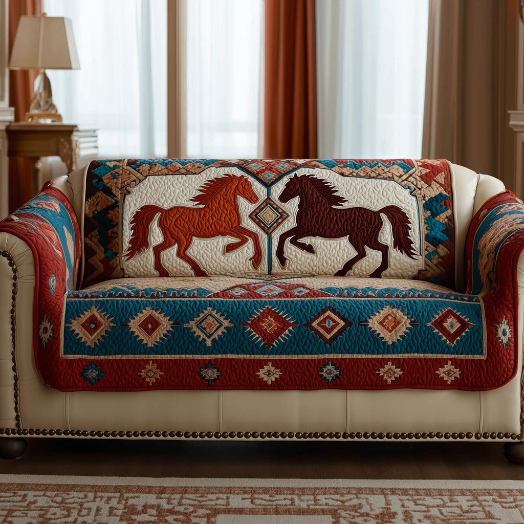 Tribal Majesty Quilted Sofa Cover Fall Halloween Decor For Sofa Couch