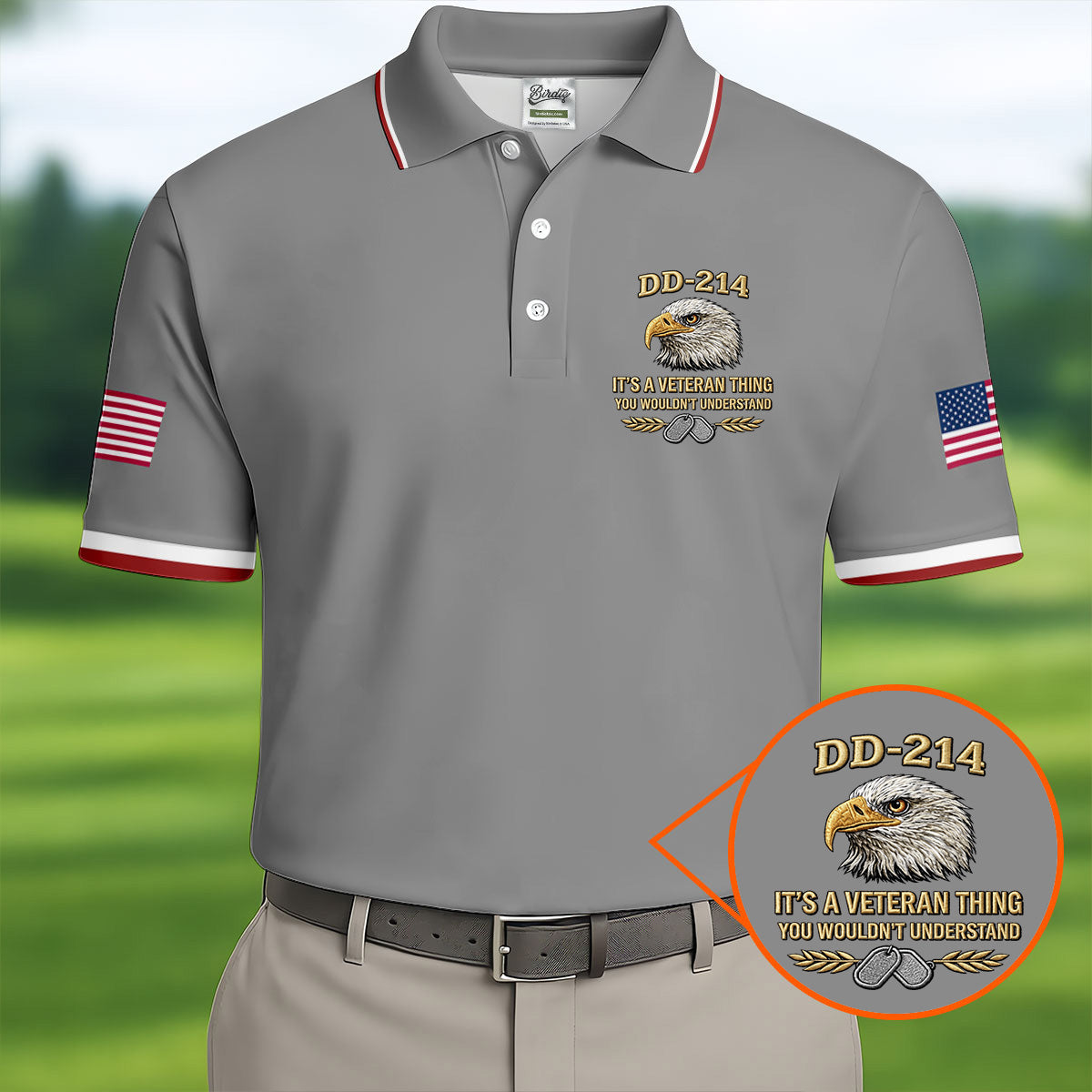 DD 214 Veteran Memorial Patriotic 4th Of July Golf Shirt, 250 Years Polo Shirts For Men