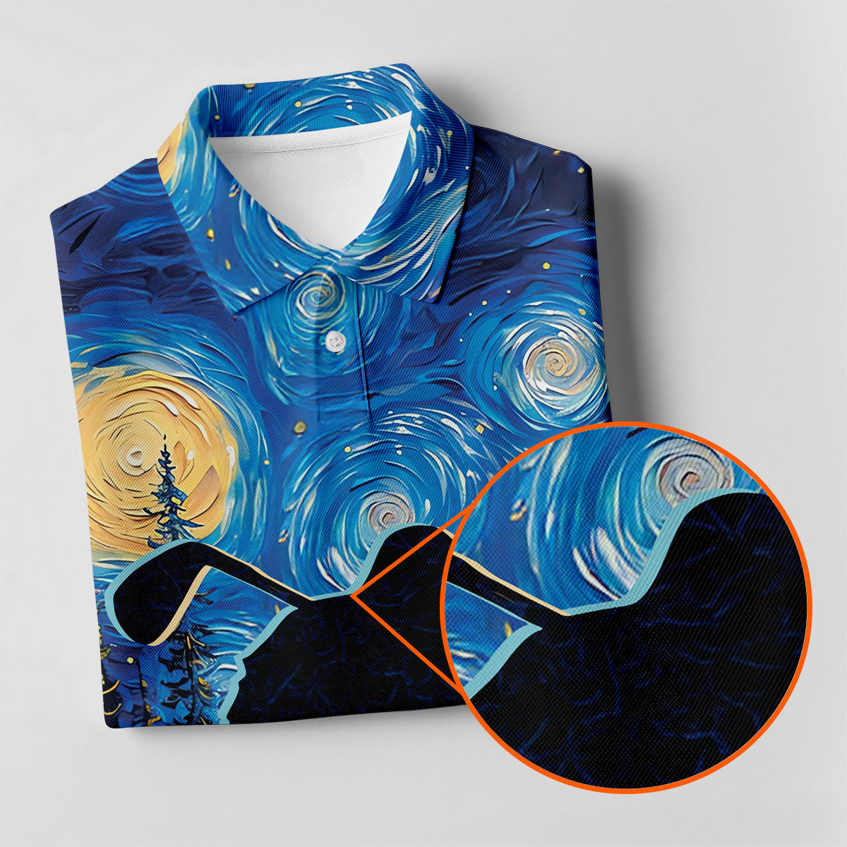 Not All Who Wander Are Lost Starry Night Shirt, Sasquatch Golf Shirt, Ladies Golf Shirts, Golfing Apparel