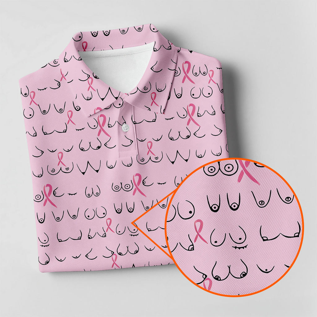 Breast Cancer Golf Shirt, Ladies Sleeveless Golf Shirts, Ladies Golf Shirts, Matching Golf Shirts