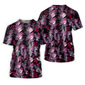 Purple And Black Tropical Golf Shirts, Golf Tops For Men, Polo Shirts For Men, Golfing Apparel