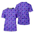 SK8R CAT Patterned Golf Polos, Mens Funny Golf Shirts, Long Sleeve Golf Shirts, Men Golf Polo