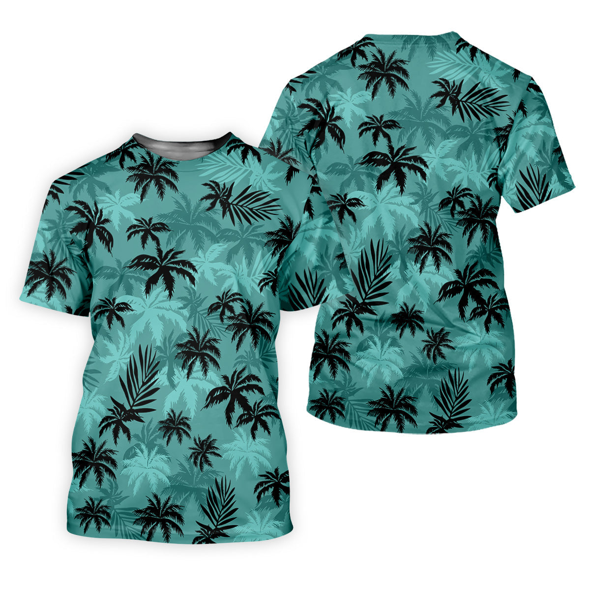 Tropical Palm Leaves Golf Tops For Men, Hawaiian Golf Shirts, Polo Shirts For Men, Golf Gift For Men
