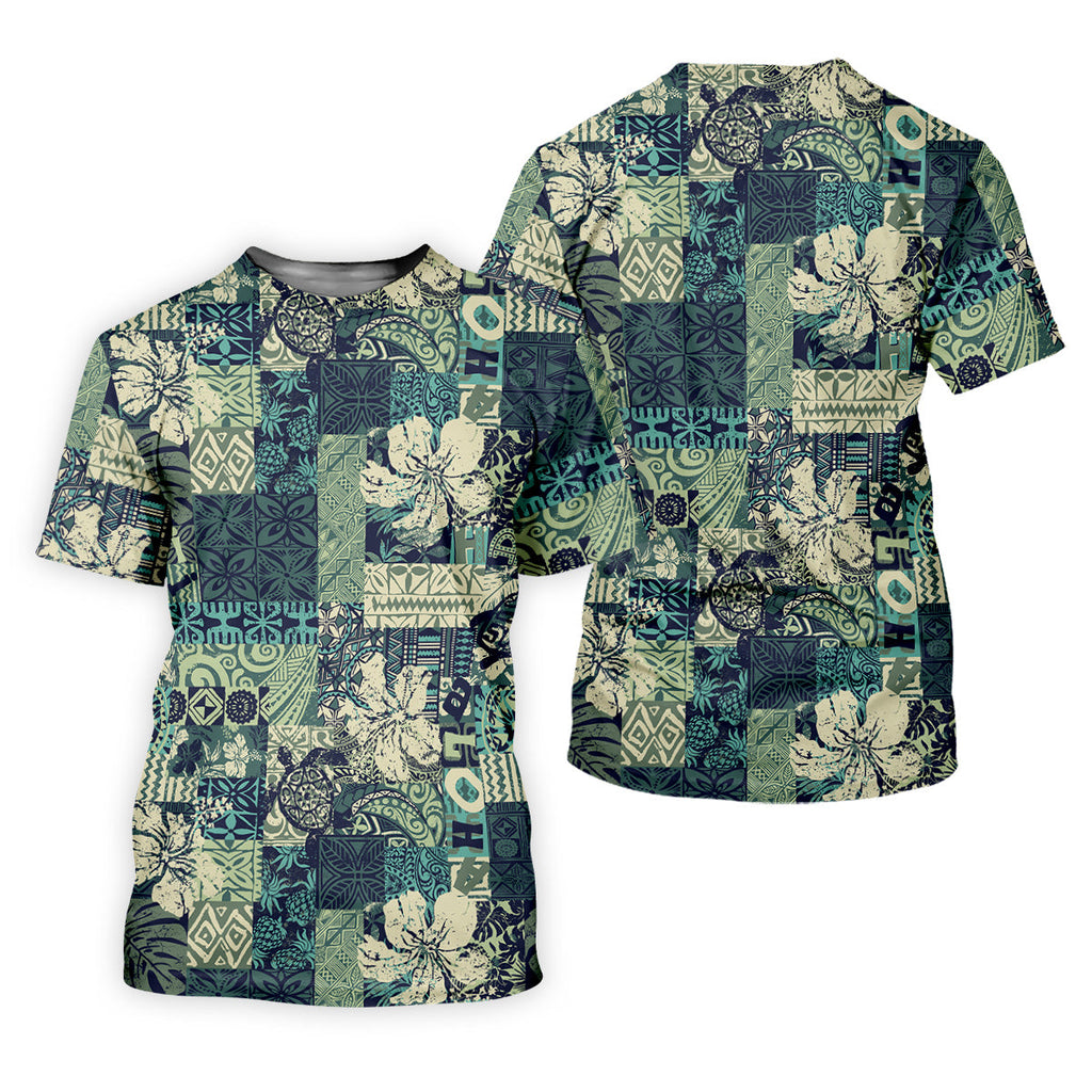 Tribal Aztec Tropical Golf Shirt, Hawaiian Golf Shirts, Mens Golf Polo Shirts, Golf Gift For Men