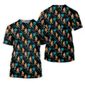 Funny Bigfoot Tropical Palm Golf Shirt, Golf Tops For Men, Hawaiian Golf Shirts, Polo Shirts For Men