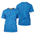 Blue Leopard Golf Tops For Men, Men Polo, Golf Gift For Men, Golfing Apparel