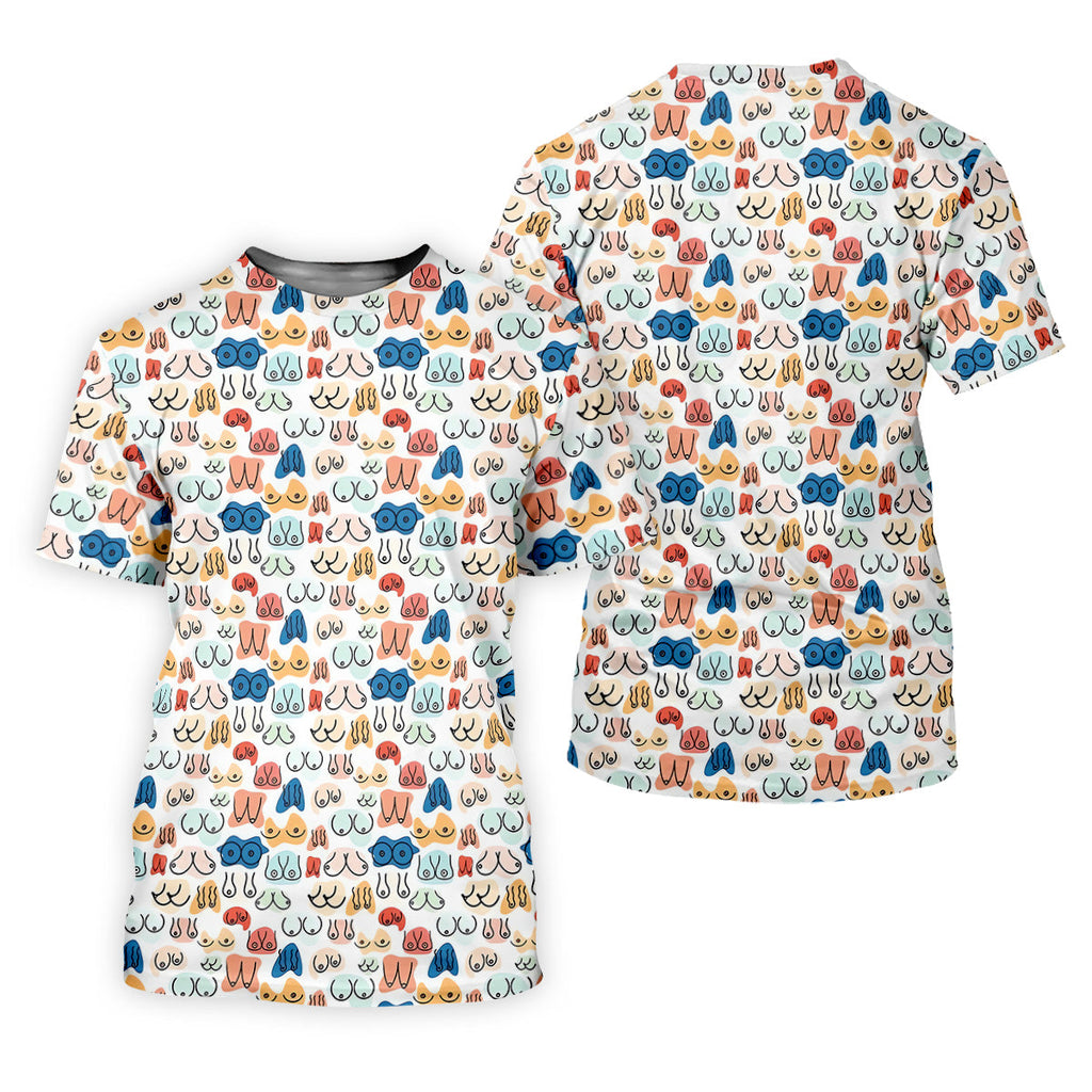 Fun Pattern Colorful Golf Shirt, Golf Tops For Men, Men's Funny Golf Shirts, Golf Gift For Men