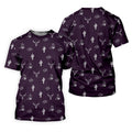 Wild West Cactus Purple Western Golf Shirt, Golf Tops For Men, Polo Shirts For Men, Golfing Apparel