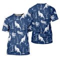 Adorable Otter Ocean Vibe Tropical Golf Shirts, Men's Funny Golf Shirts, Gift For Animal Lovers