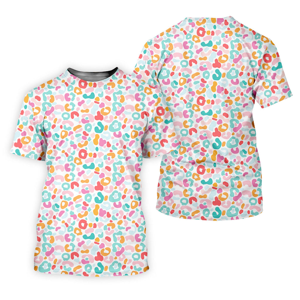 Leopard Pattern Golf Tops For Men, Mens Golf Polo Shirts, White Polo Shirt Mens, Golfing Apparel