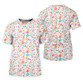 Leopard Pattern Golf Tops For Men, Mens Golf Polo Shirts, White Polo Shirt Mens, Golfing Apparel