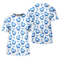 The Blue Crab Tropical Golf Shirts, Golf Gift For Men, Golf Shirts For Men, Golfing Apparel