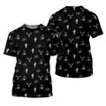 Wild West Cactus Black Western Golf Shirt, Golf Tops For Men, Polo Shirts For Men, Golfing Apparel