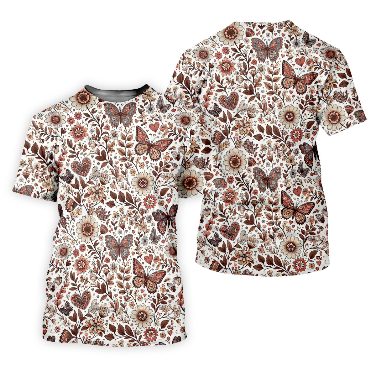 Spring Butterfly Golf Tops For Men, Retro Golf Shirt, Polo Shirts For Men, Golfing Apparel